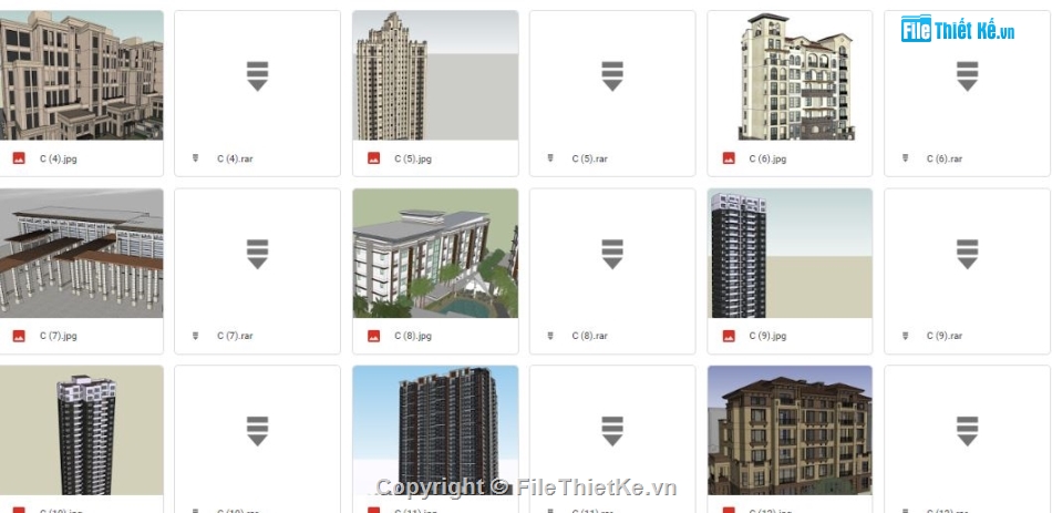 thư viện sketchup chung cư,Trọn bộ sketchup chung cư,Thư viện sketchup chung cư văn phòng,Thư viện chung cư văn phòng sketchup