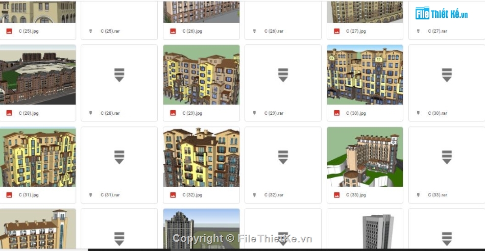 thư viện sketchup chung cư,Trọn bộ sketchup chung cư,Thư viện sketchup chung cư văn phòng,Thư viện chung cư văn phòng sketchup