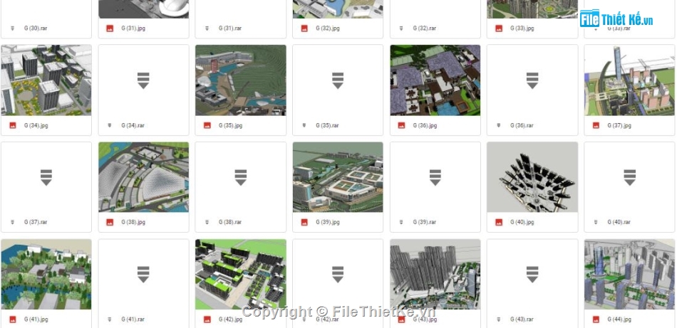 thư viện sketchup quy hoạch,Tổng hợp sketchup quy hoạch,mẫu quy hoạch sketchup,thư viện sketchup tổng hợp