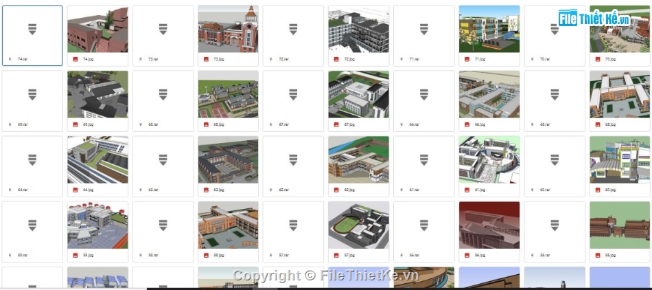 Sketchup trường học,Thư viện Sketchup trường học,File Sketchup trường học,Full sketchup Sketchup trường học,Tổng hợp Sketchup trường học