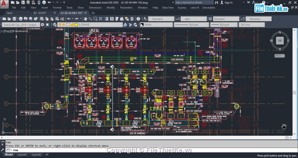 hệ thống chiller công nghiệp,Autocad hệ thống Chiller,Hệ thống Chiller,Thiết kế hệ thống Chiller