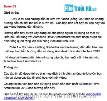 Giáo trình REVIT hay,Giáo trình revit,Giáo trình REVIT chọn lọc,revit 2013,REVIT ARTCHITECTURE 2013,công trình