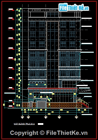 bản vẽ chung cư,bản vẽ kiến trúc chung cư,hạng mục kiến trúc chung cư 7 tầng,bản vẽ cad chung cư