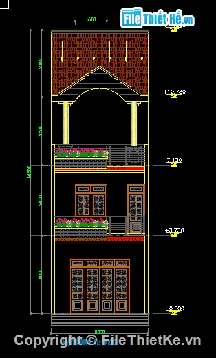 bản vẽ nhà phố đẹp,bản vẽ cad nhà phố,bản vẽ autocad nhà phố,thiết kế nhà phố đẹp đầy đủ,nhà mặt phố,nhà phố kích thước 5 x 25m