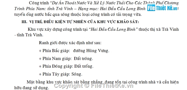 đồ án xử lý nước thải,Cầu Long bình,Xử lý nước thải,2 đầu cầu Long bình,Hai đầu cầu