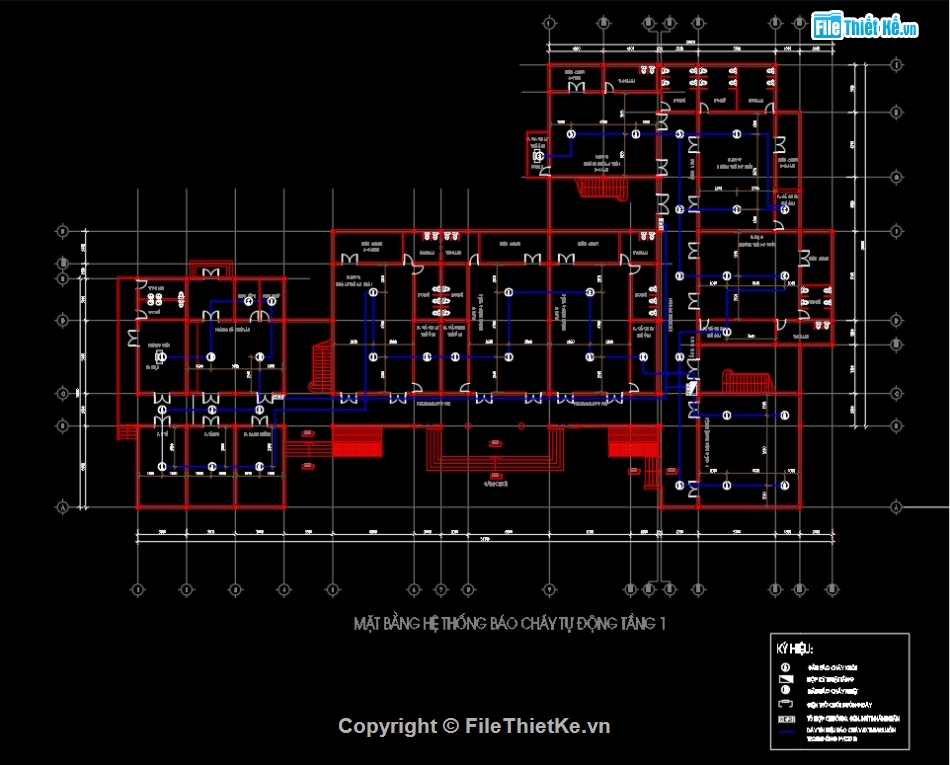 bản vẽ hệ thống pccc file cad,phòng cháy chữa cháy trường học,file cad thiết kế hệ thống phòng cháy chữa cháy