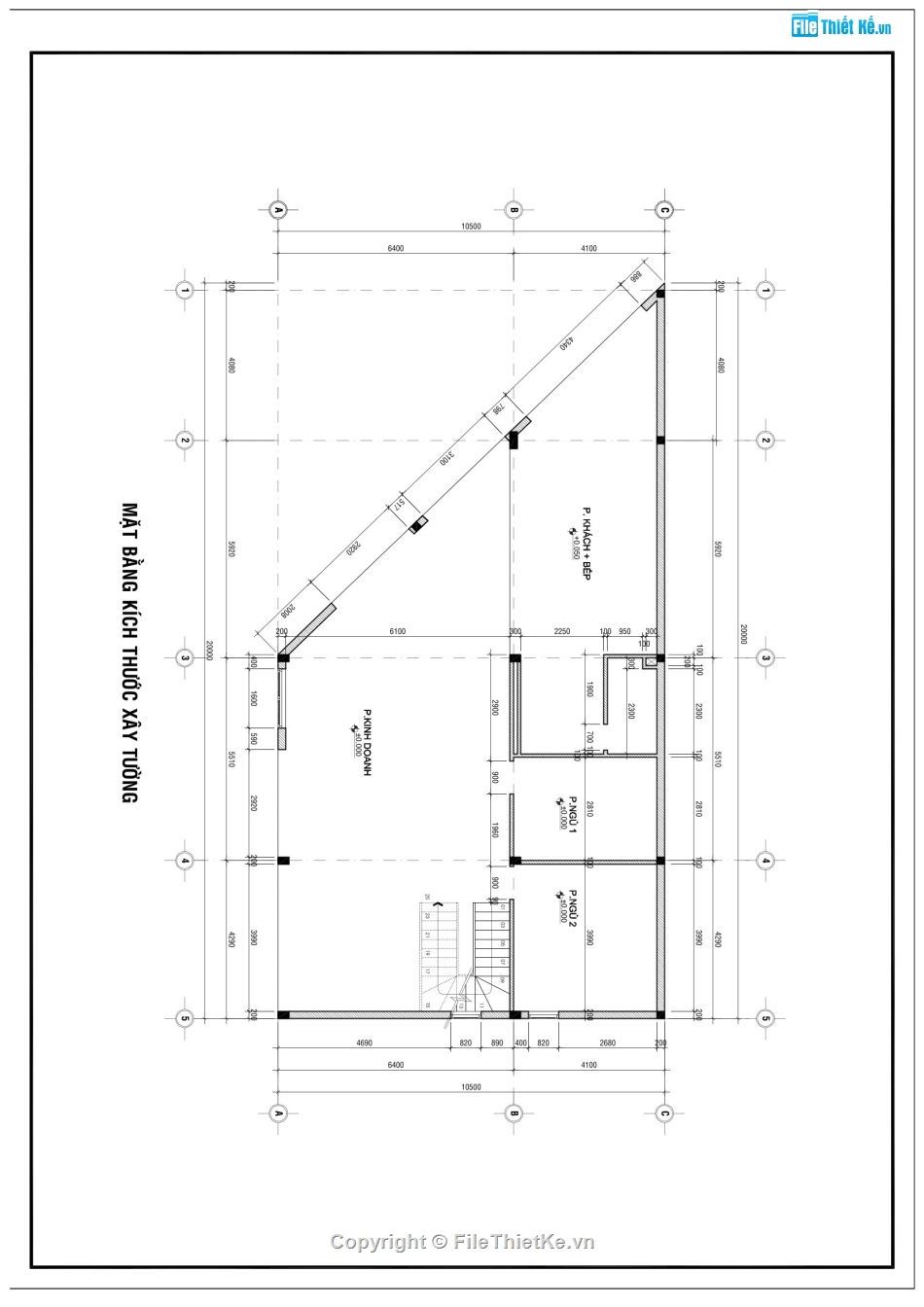 Thiết kế nhà ở lô góc,Nhà ở kết hợp kinh doanh,Nhà lô góc 10.5x20m,Thiết kế nhà lô góc