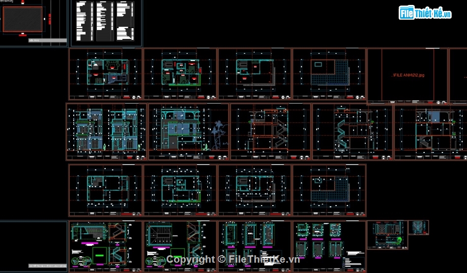 nhà phố 3 tầng hiện đại,Nhà phố 3 tầng 7x11m,Autocad nhà phố 3 tầng,Bản vẽ nhà phố 3 tầng,Nhà phố 3 tầng autocad