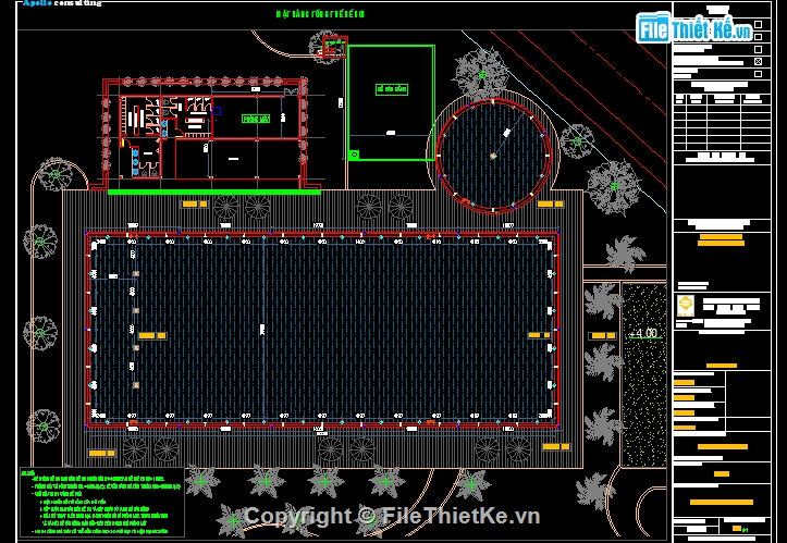 bản vẽ cad bể bơi,bản vẽ bể nước,Bản vẽ bể bơi,bể bơi 20x50m,file cad thiết kế bể bơi