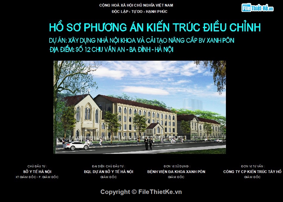 kiến trúc bệnh viện,bản vẽ bệnh viện,bản vẽ cải tạo