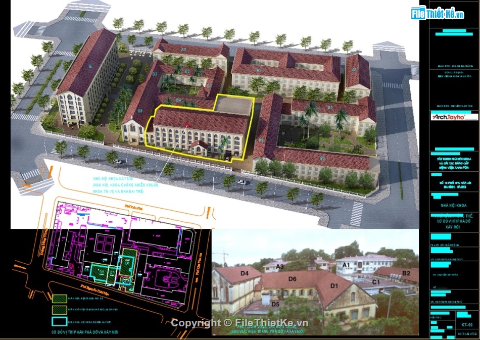 kiến trúc bệnh viện,bản vẽ bệnh viện,bản vẽ cải tạo