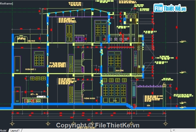 bản vẽ 3 tầng,bản vẽ nhà ở,nhà phố 3 tầng,nhà 3 tâng