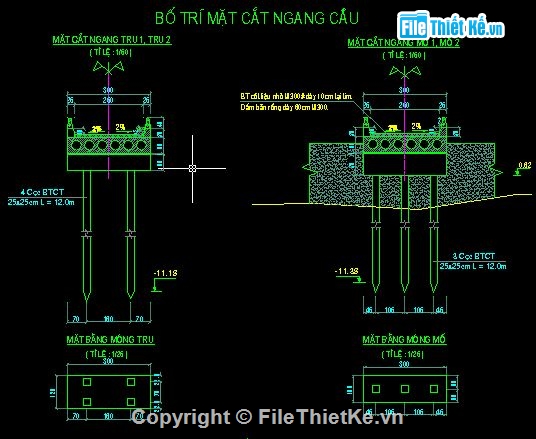 cầu bản bê tông cốt thép thường,cầu bản,cầu bản nhịp 9m,cầu bản chiều dài nhịp 9m,bản vẽ cầu bản full