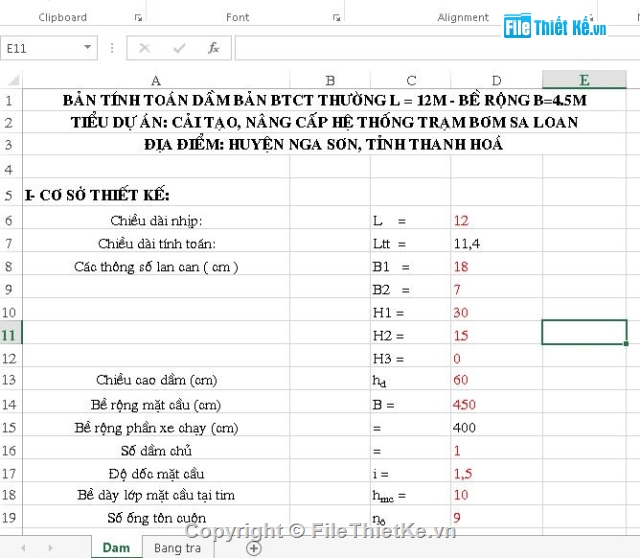 cầu bản,bản vẽ bê tông,bê tông cốt thép,bản vẽ bê tông cốt thép,Cầu bản 2 nhịp l = 12m