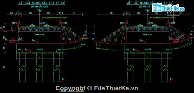 bản dầm,bản vẽ cầu,dầm bản rỗng,hồ sơ cầu,dự ứng lực kéo trước,dự ứng lực ngang