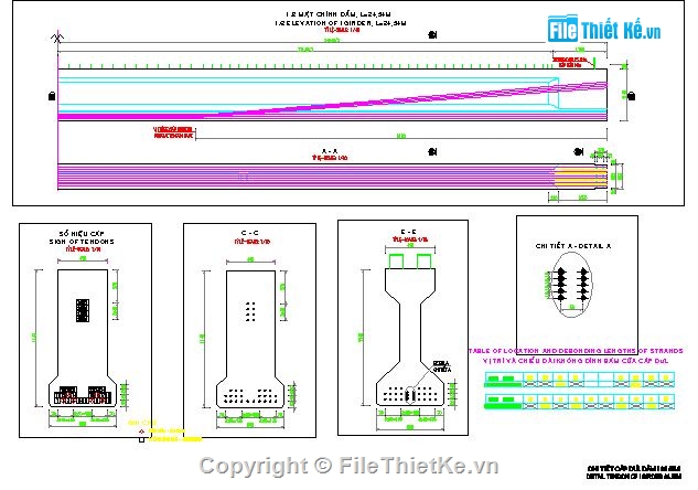 chi tiết dầm I,Hồ sơ bản vẽ cầu dầm I,cầu dạng bản đổ tại chỗ