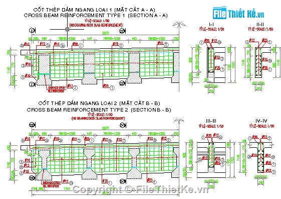 chi tiết dầm I,Hồ sơ bản vẽ cầu dầm I,cầu dạng bản đổ tại chỗ