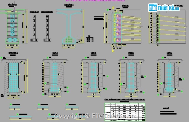ho so cau dam T 33m,bê tông cốt thép,cầu bản,cầu dầm,bản dầm,bản vẽ cầu