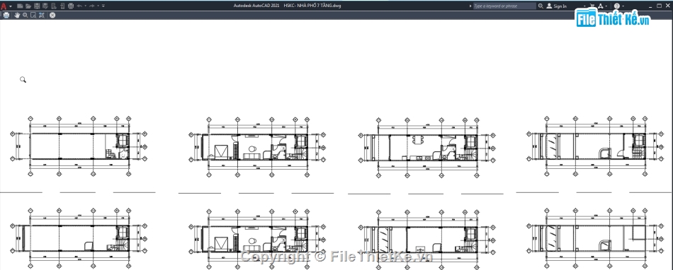 Cad nhà phố 7 tầng,kết cấu nhà phố 7 tầng,File cad nhà phố 7 tầng,cad kết cấu nhà phố