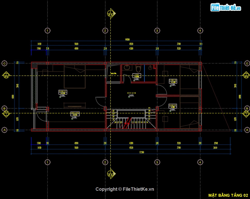 bản vẽ nhà 3 tầng,nhà 3 tầng 6x13.5m,nhà 3 tầng 6x14m,nhà lô phố 3 tầng 6x13m,kiến trúc nhà phố 3 tầng