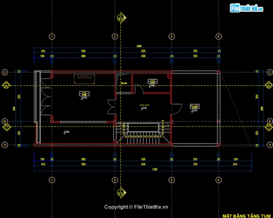 bản vẽ nhà 3 tầng,nhà 3 tầng 6x13.5m,nhà 3 tầng 6x14m,nhà lô phố 3 tầng 6x13m,kiến trúc nhà phố 3 tầng