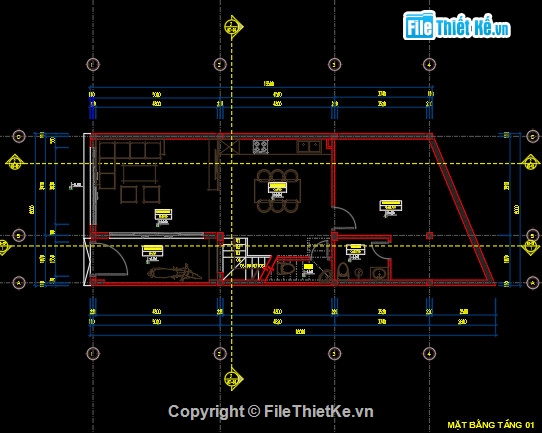 bản vẽ nhà 3 tầng,nhà 3 tầng 6x13.5m,nhà 3 tầng 6x14m,nhà lô phố 3 tầng 6x13m,kiến trúc nhà phố 3 tầng