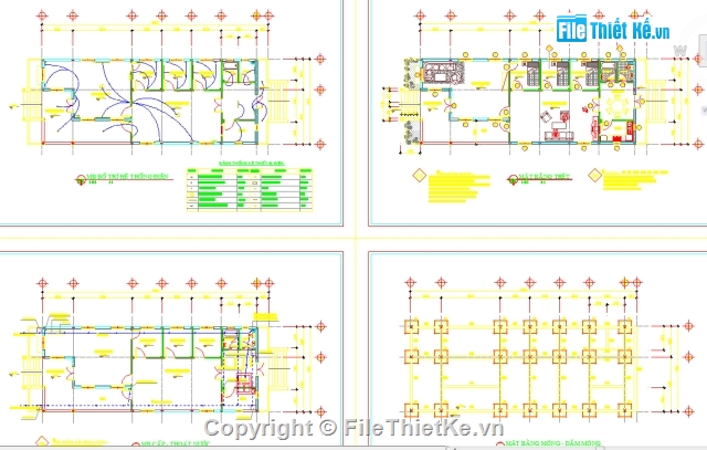 Biệt thự 1 tầng  7x18m,Biệt thự 1 tầng,Bản vẽ CAD Biệt thự,biệt thự vườn 7x18m