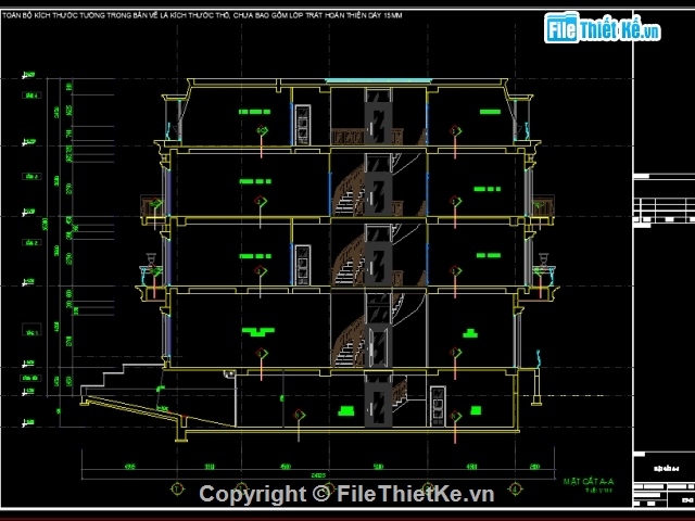 nhà phố 4 tầng,biệt thự phố,bản vẽ biệt thự,Biệt thự phố 4 tầng