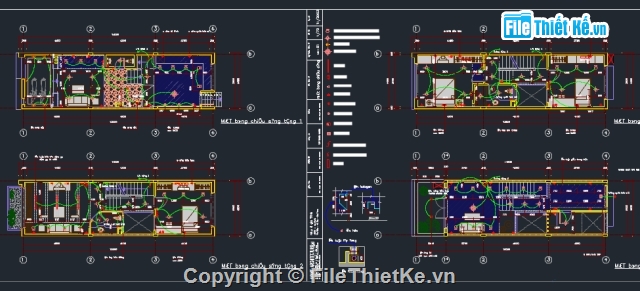 4 tầng,nhà kích thước 4 x 14m,bản vẽ nhà 4 tầng,bản vẽ nhà phố 4 tầng,nhà 4 tầng