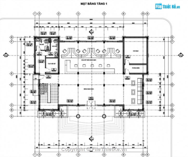 bản vẽ thiết kế,kho bạc nhà nước,bản vẽ kho bạc nhà nước