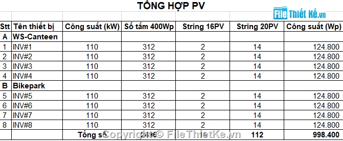 hệ thống điện áp mái 1M bin 370WP,bản vẽ thiết kế điện áp mái nhà xưởng,bản vẽ áp mái 1M,điện năng lượng mặt trời 1M,Áp mái nhà xưởng 1M