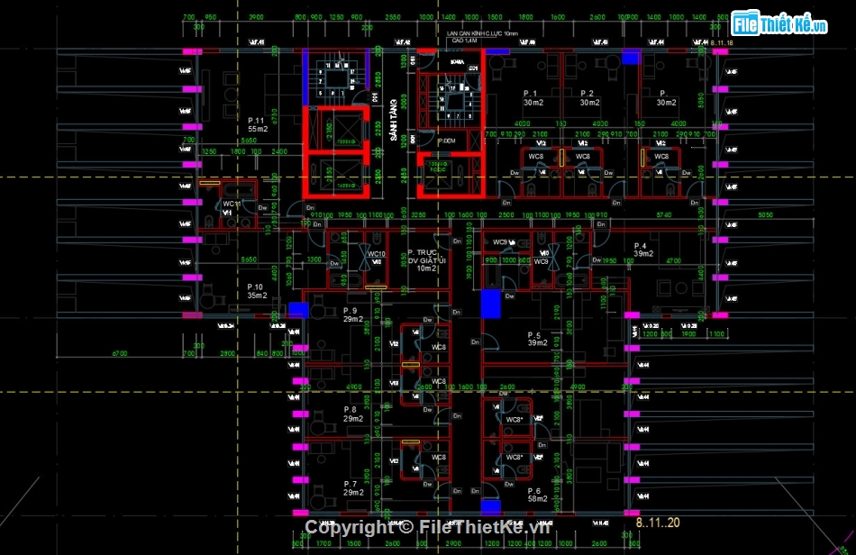 bản vẽ khách sạn,thiết kế khách sạn,khách sạn file cad,file cad khách sạn