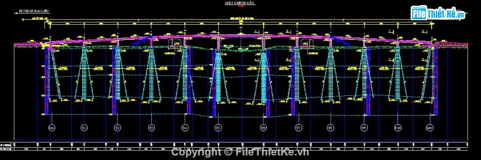 thiết kế kỹ thuật,cầu b=7m,dầm 33m,dầm 24.54,dầm i 33m,thiết kế cầu