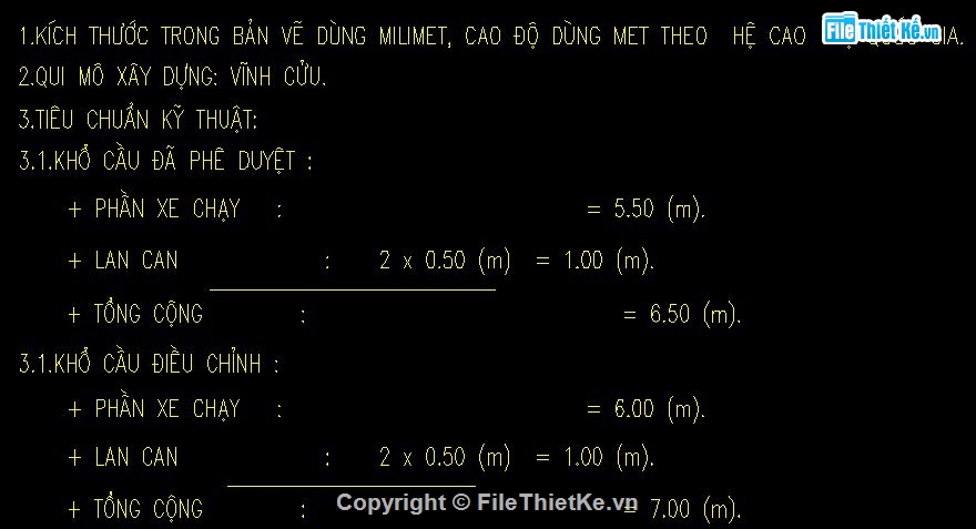 thiết kế kỹ thuật,cầu b=7m,dầm 33m,dầm 24.54,dầm i 33m,thiết kế cầu