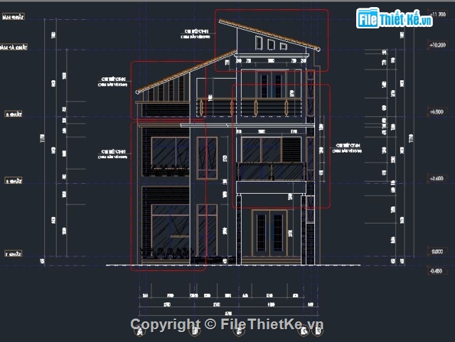 bản vẽ 3 tầng,nhà phố 3 tầng,biệt thự 3 tầng,bản vẽ cad nhà 3 tầng,nhà 3 tầng