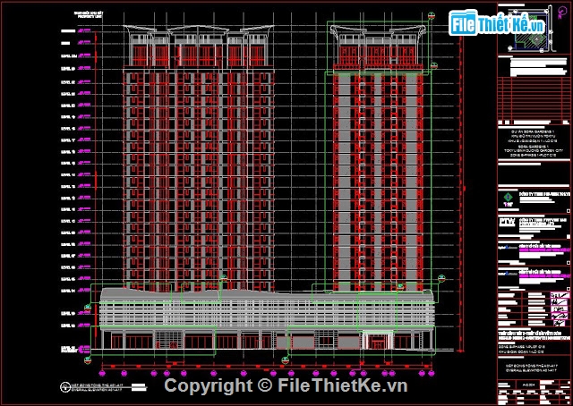 tòa nhà 24 tầng,bản vẽ tòa nhà cao ốc,Filethietke 24 tầng,chung cư 24 tầng,trụ sở 24 tầng,văn phòng 24 tầng