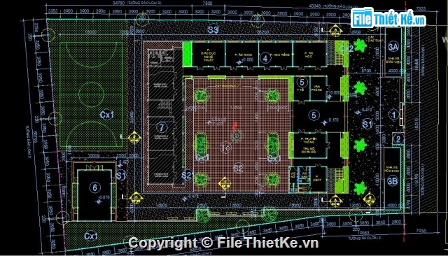 trường tiểu học Tân Hưng,Hồ sơ thiết kế trường,bản vẽ trường học,bản vẽ trường tiểu học,trường tiểu học,trường tiểu học cơ sở