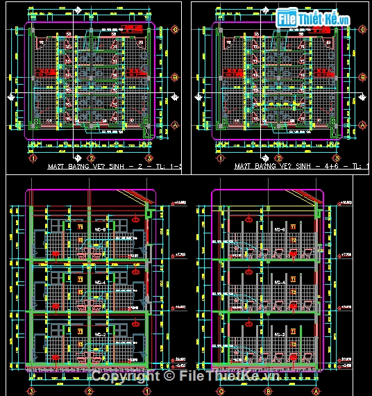 vẽ trường học,Hồ sơ thiết kế,Hồ sơ kiến trúc,bản vẽ kiến trúc,bản vẽ trường học,thiết kế trường tiểu học Phú Hữu