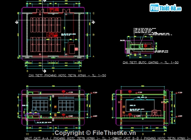 vẽ trường học,Hồ sơ thiết kế,Hồ sơ kiến trúc,bản vẽ kiến trúc,bản vẽ trường học,thiết kế trường tiểu học Phú Hữu