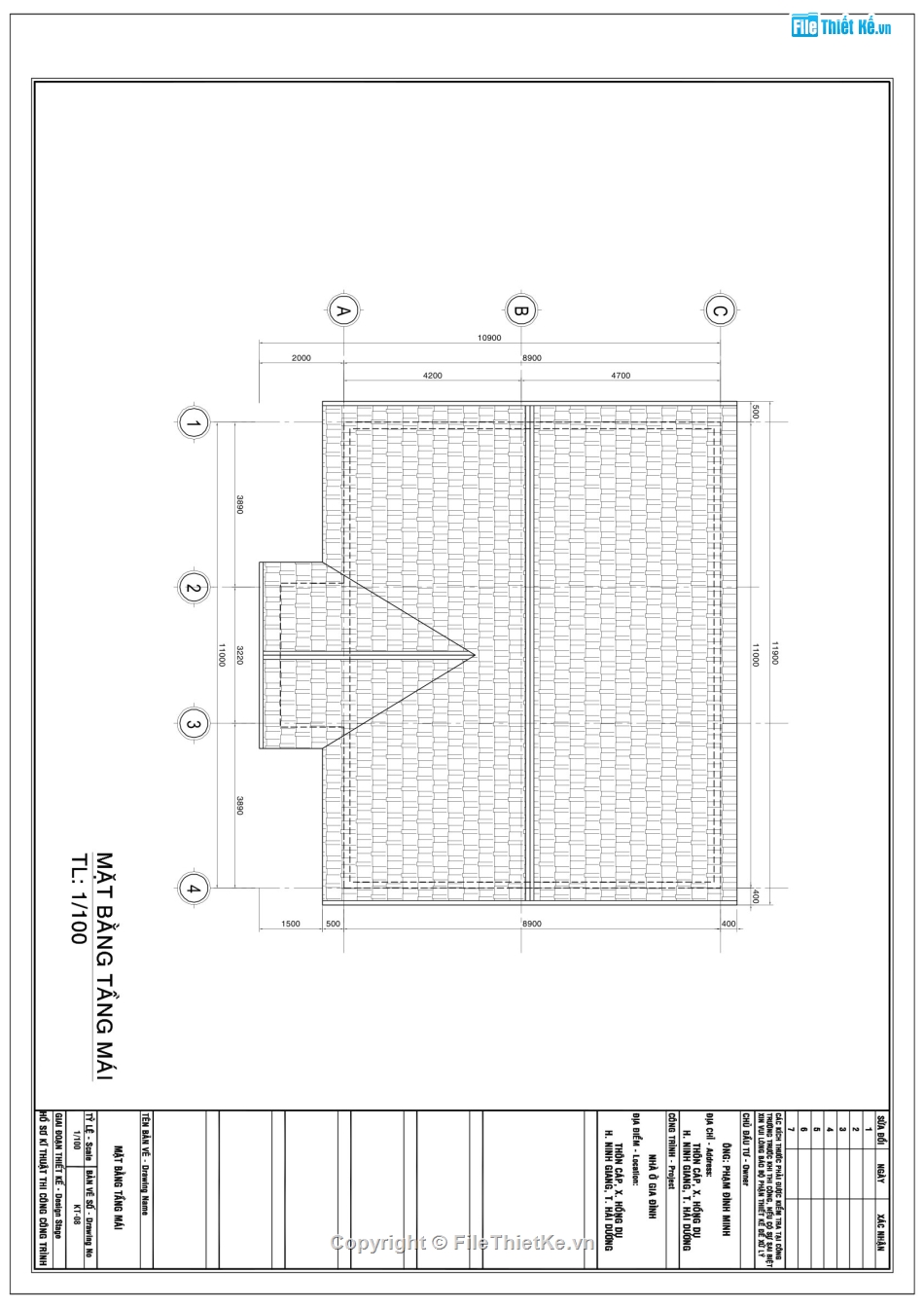 mẫu biệt thự 1 tầng,biệt thự 1 tầng 11x8.9m,File cad biệt thự 1 tầng,biệt thự 1 tầng mái nhật,bản vẽ biệt thự 1 tầng