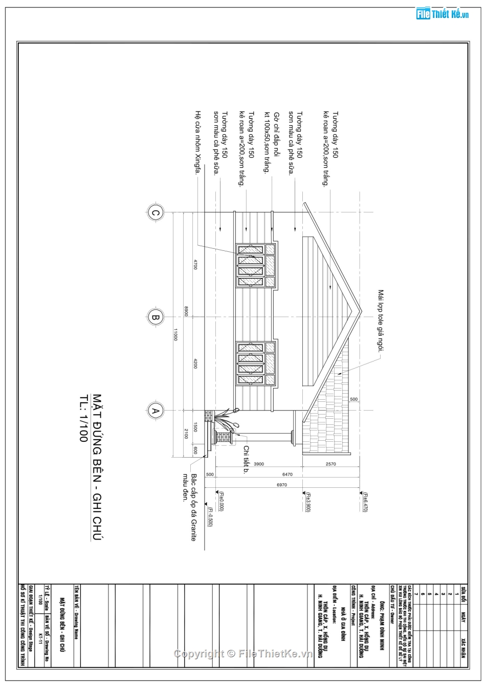 mẫu biệt thự 1 tầng,biệt thự 1 tầng 11x8.9m,File cad biệt thự 1 tầng,biệt thự 1 tầng mái nhật,bản vẽ biệt thự 1 tầng