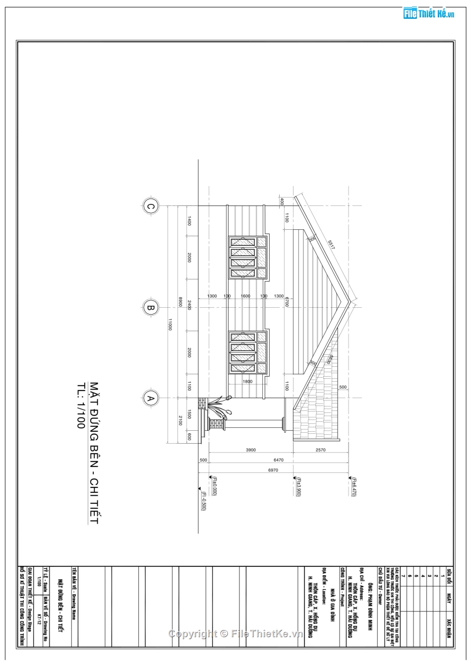 mẫu biệt thự 1 tầng,biệt thự 1 tầng 11x8.9m,File cad biệt thự 1 tầng,biệt thự 1 tầng mái nhật,bản vẽ biệt thự 1 tầng