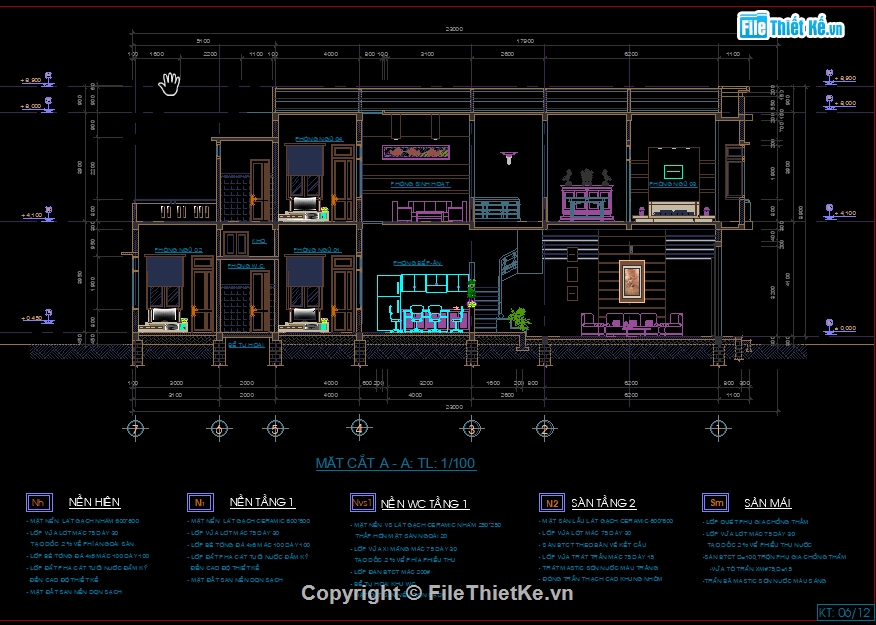 File Cad  nhà phố 2 tầng 5x23m,Cad nhà phố 2 tầng 5x23m,bản vẽ  nhà phố 2 tầng 5x23m,bản vẽ  nhà phố 2 tầng