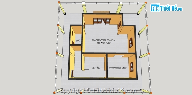 Bản vẽ nhà trưng bày,nhà trưng bày 11.2x11.2m,nhà trưng bày cấp 4,nhà trưng bày full hạng mục,thiết kế nhà trưng bày