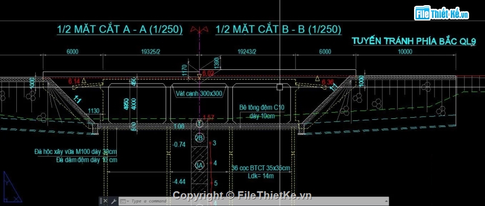 Bản vẽ cống hộp,bản vẽ cống,bản vẽ hồ sơ cống hộp xiên