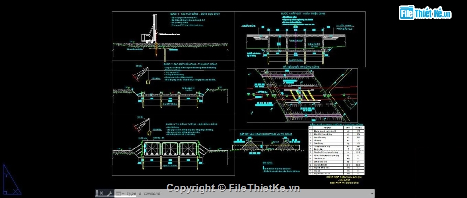 Bản vẽ cống hộp,bản vẽ cống,bản vẽ hồ sơ cống hộp xiên