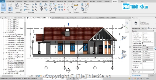 mái thái 1 tầng,1 tầng,Biệt thự,Biệt thự 1 tầng