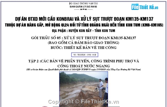 an toàn giao thông,biện pháp đảm bảo giao thông,xử lý sụt trượt,kè bờ sông,công trình phòng hộ,CẦU KONBRAI