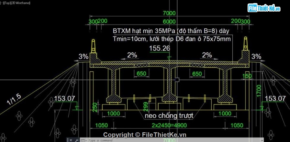 cầu dầm T,Hồ sơ cầu dầm T,bản vẽ cầu