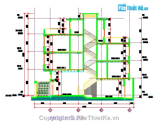 Bản vẽ nhà 4 tầng,nhà phố kt 4x19m,hồ sơ thiết kế,bản vẽ đầy đủ,bản vẽ nhà phố,bản vẽ cad nhà phố mặt tiền 4m